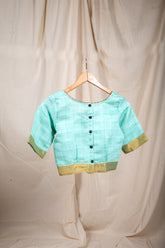 Blue Texture Blouse